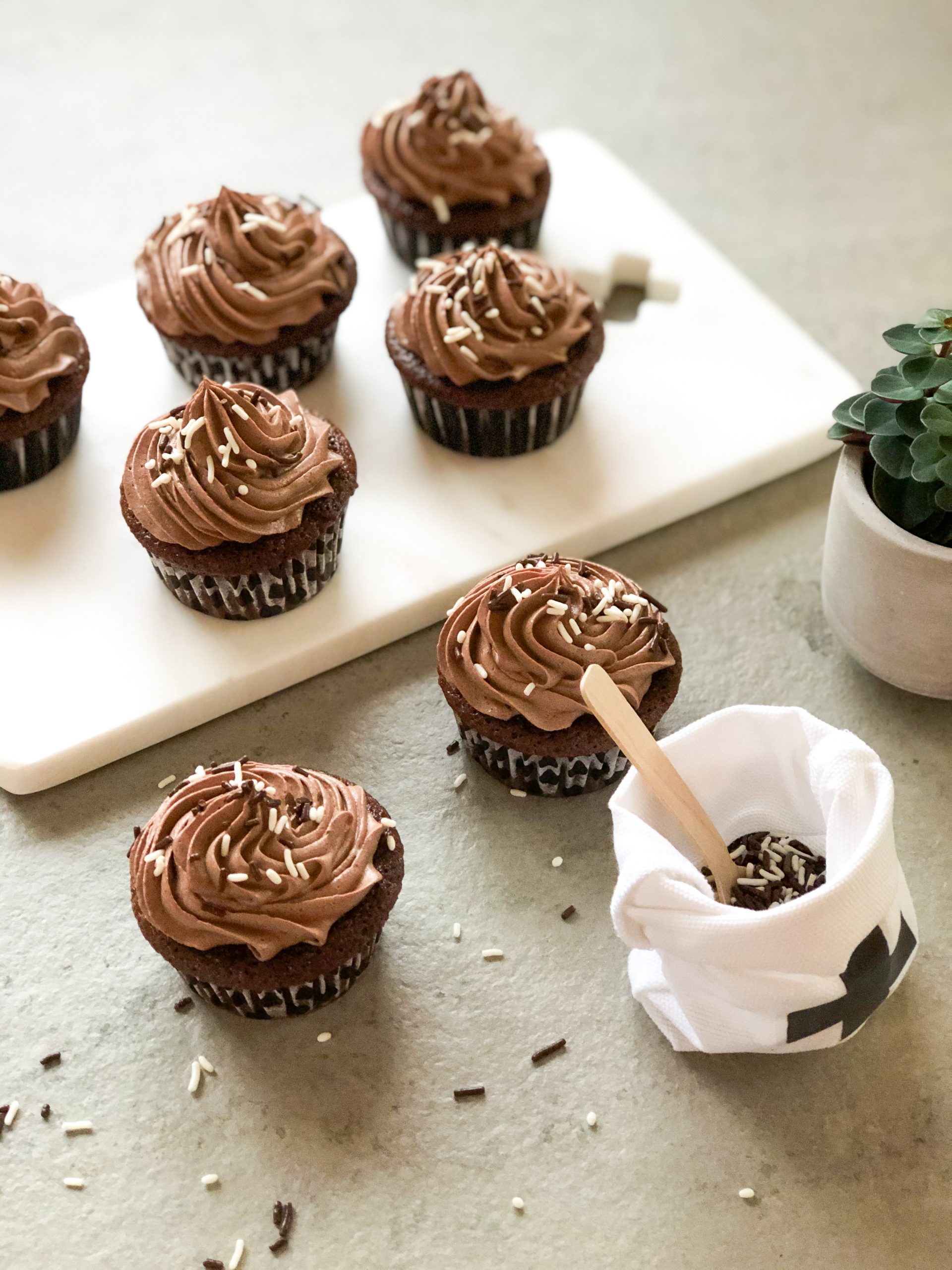 recept chocolade cupcakes