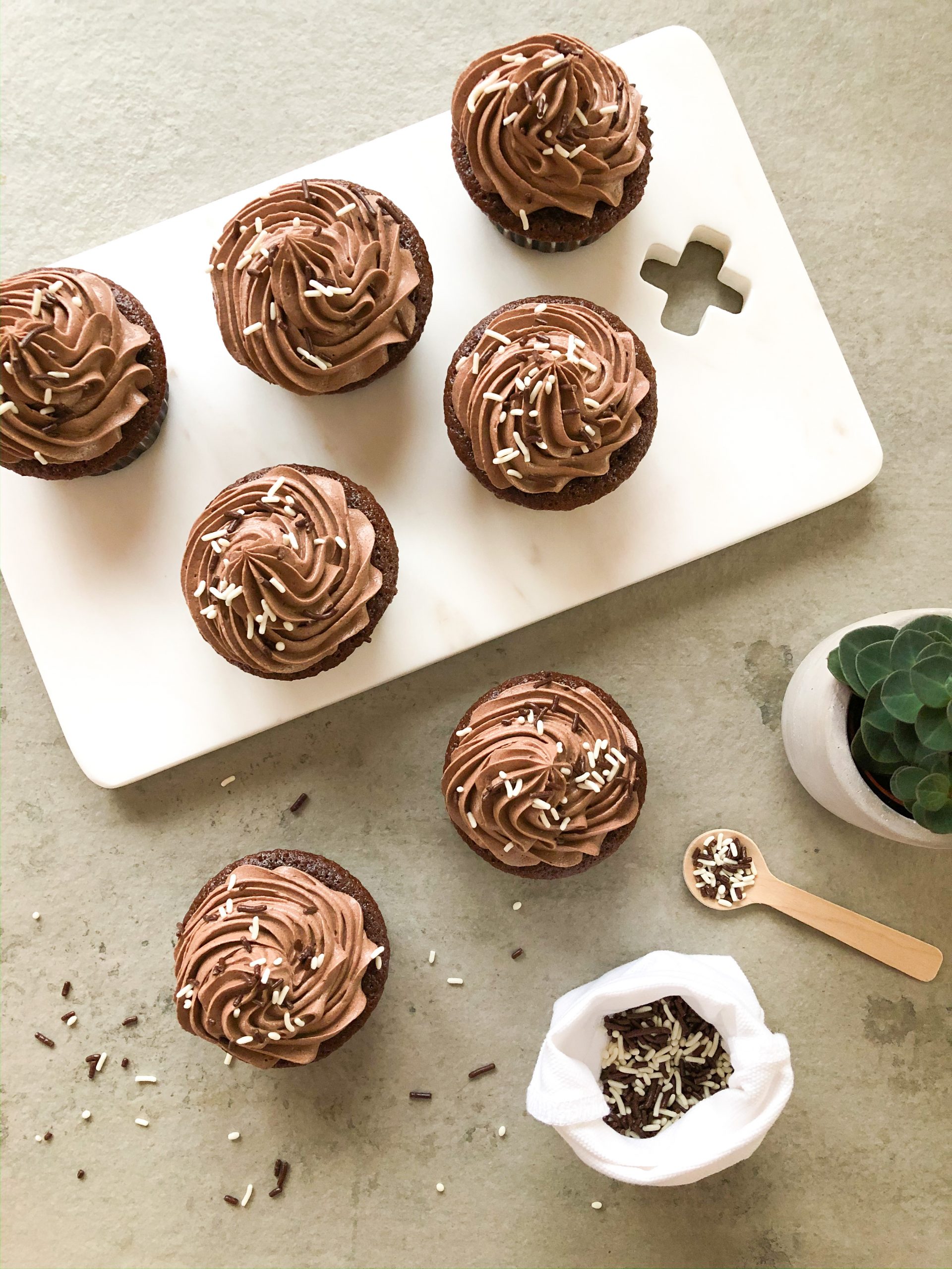 recept chocolade cupcakes